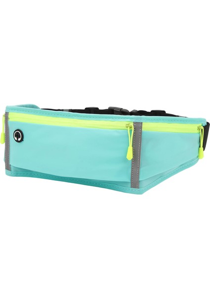 Koşu Kemeri Büyük Kapasiteli Çok Cepler Boyutu Ayarlanabilir Su Geçirmez Mini Koşu Bel Çantası Kulaklık Deliği ile Gök Mavisi (Yurt Dışından) modelleri