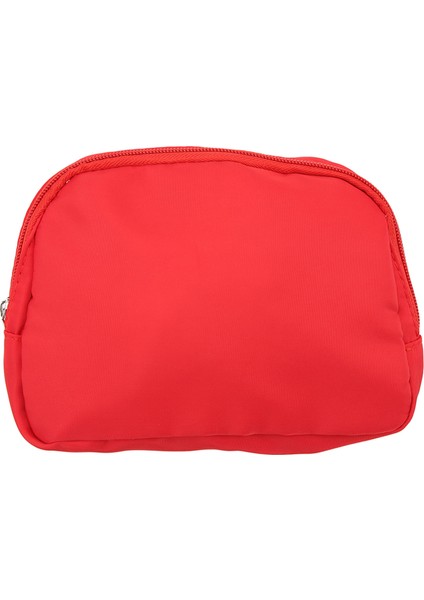 Naylon Fanny Paketi Fermuarlı Cepler Ayarlanabilir Kemer Su Geçirmez Moda Bel Çantası Kadın Yetişkin Kırmızı (Yurt Dışından)