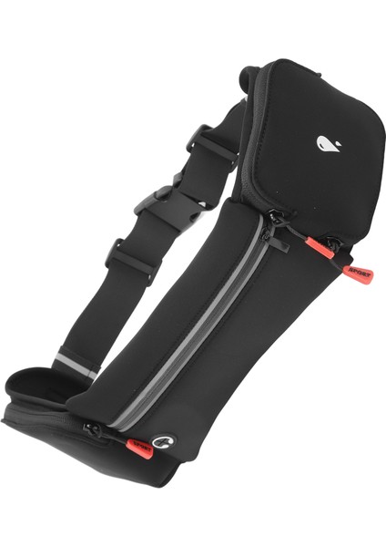 Koşu Bel Paket Çantası Hidrasyon Kemer Su Şişesi Tutucu Kılıfı Su Geçirmez Yürüyüş Tırmanma Için Açık Spor Spor Siyah (Yurt Dışından)