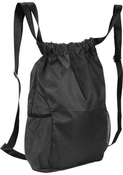Polyester Elyaf Bağcıklı Omuz Kalınlaştırılmış Kiriş Saklama Çantası Su Geçirmez Sırt Çantasısiyah (Yurt Dışından) modelleri