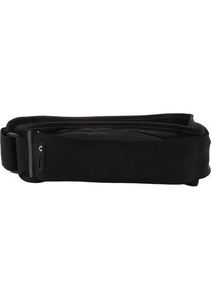 Koşu Kemeri Çoklu Cepler Koşu Bel Çantası 60-85CM Ayarlanabilir Rahat Açık Siyah (Yurt Dışından)