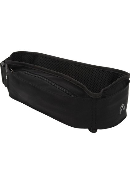 Koşu Kemeri Çoklu Cepler Koşu Bel Çantası 60-85CM Ayarlanabilir Rahat Açık Siyah (Yurt Dışından)