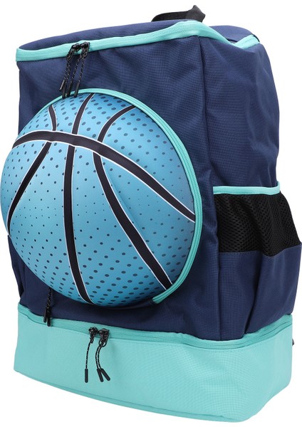 Basketbol Sırt Çantası Ayakkabı Bölmesi ile Oxford Kumaş Nefes Futbol Sırt Çantası Spor Çantası Açık Voleybol Futbol Yeşil Mavi Boyutu 4 Top (Yurt Dışından)