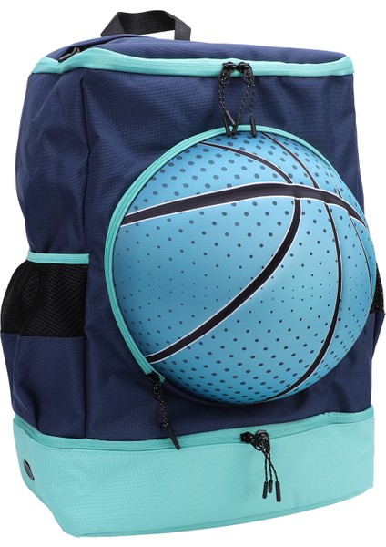Basketbol Sırt Çantası Ayakkabı Bölmesi ile Oxford Kumaş Nefes Futbol Sırt Çantası Spor Çantası Açık Voleybol Futbol Yeşil Mavi Boyutu 4 Top (Yurt Dışından)