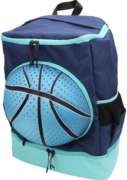 Basketbol Sırt Çantası Ayakkabı Bölmesi ile Oxford Kumaş Nefes Futbol Sırt Çantası Spor Çantası Açık Voleybol Futbol Yeşil Mavi Boyutu 4 Top (Yurt Dışından)