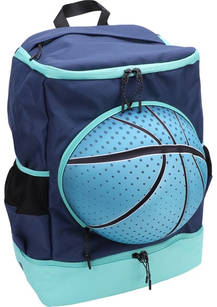 Basketbol Sırt Çantası Ayakkabı Bölmesi ile Oxford Kumaş Nefes Futbol Sırt Çantası Spor Çantası Açık Voleybol Futbol Yeşil Mavi Boyutu 4 Top (Yurt Dışından)