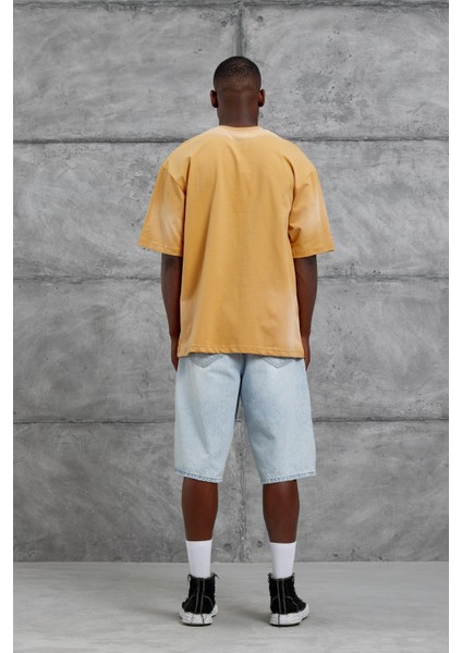 Hardal Sebizegva Baskılı Oversize Tshirt indirimleri