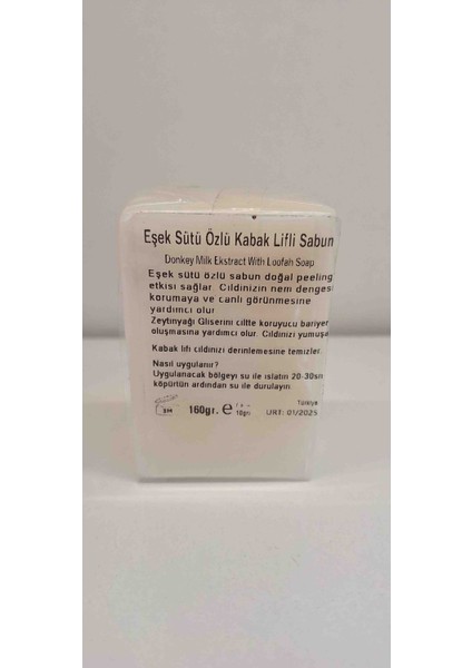 150 gr Eşek Sütü Özlü Kabak Lifli Doğal Sabun