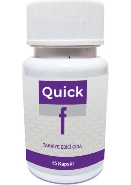Quick F15 Incelmenize Zayıflamanıza Diyet Takviyesi 15'li x 1 Adet Çörek Yağı ile