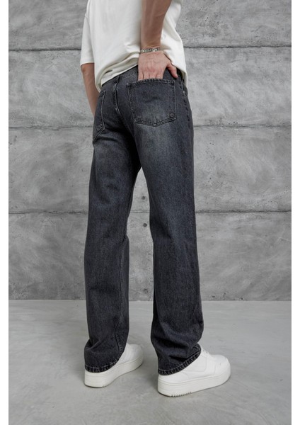 Füme MB Yırtık Detaylı Baggy Jean fırsatları