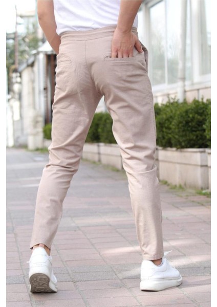 Vizon Erkek Eganis Ipli Jogger Düğmeli Kumaş PANTOLON-JGGRKMPNT01R0530