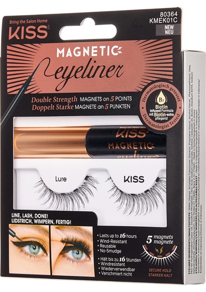 Manyetik Bütün Takma Kirpik ve Eyeliner Uzun