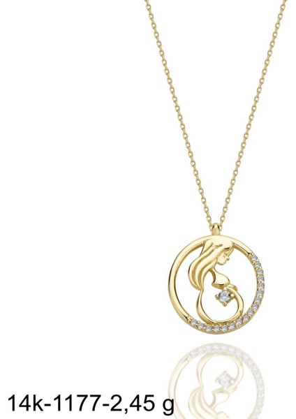 Yenidoğan Bebek Hamile Anne 14 Ayar Altın Kolye fiyatları