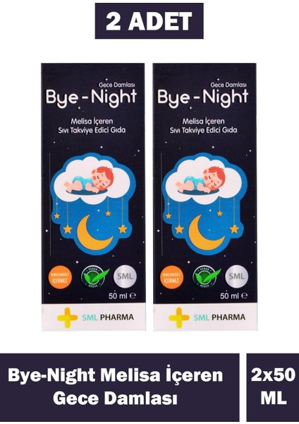 Bye-Night Bitkisel Gece Damlası 50 ml 2 Adet
