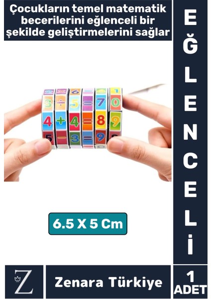 Okul Öncesi Interaktif Temel Matematik Toplama Çıkarma Çarpma Bölme Dört Işlem Öğretici Oyun Küpü