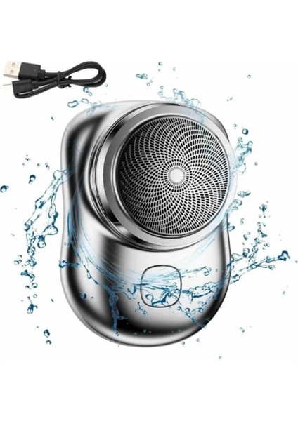 Mini Sıfır Sakal Yanak Tıraş Makinesi USB Şarjlı Sıfır Sakal Taşınabilir Korumalı