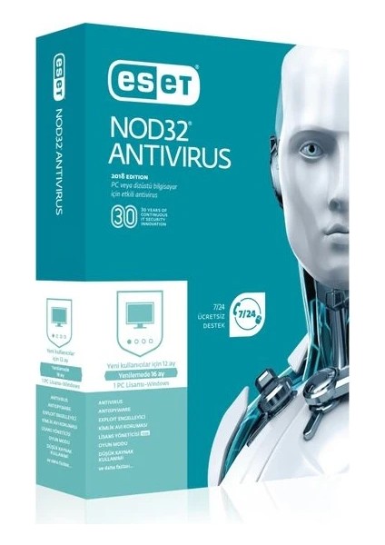 NOD32 | 3 Kullanıcı 1 Yıl Dijital Lisans Anahtarı | Resmi Bayi Orjnal Lisans