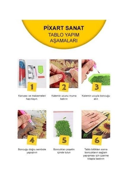 Tüm Manifest Pixart Sanat Elmas Mozaik Tablo 40X60 fiyatları