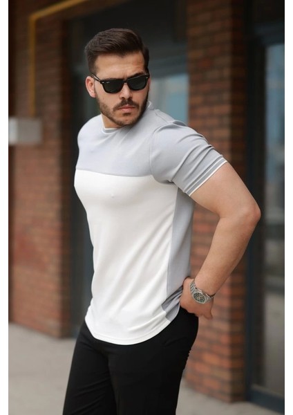 Erkek Parçalı Renk Kısa Kollu Tişört fiyatları