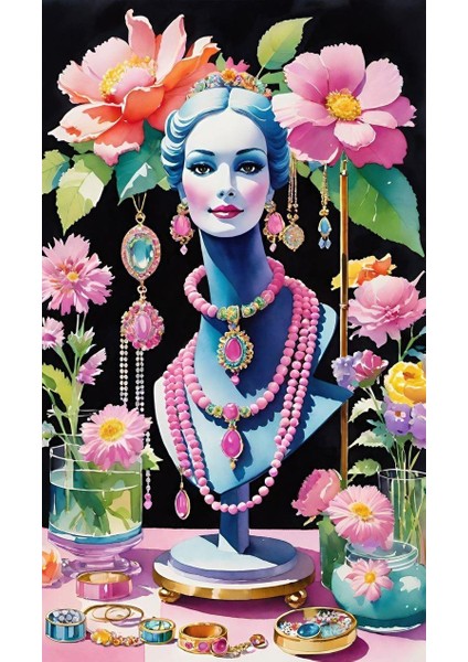 Takıcı Pixart Sanat Elmas Mozaik Tablo 40X60