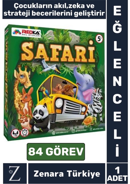 Görsel Algı Strateji Beceri Doğa Safari Orman Hayvan Bilgisi Eğitici Eğlenceli Öğretici Oyun Safari