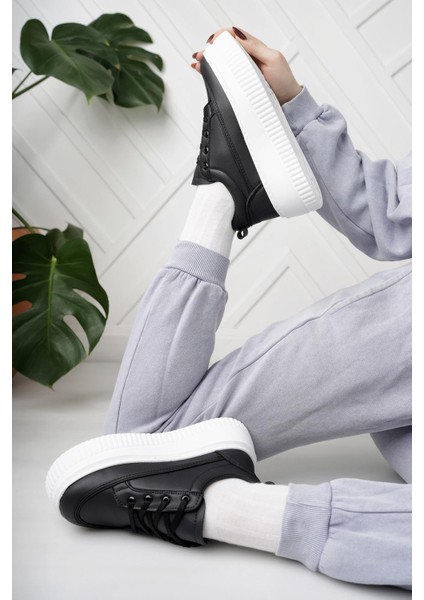 Dvm 1010 Siyah Beyaz Kalın Taban Kadın Sneakers fiyatları
