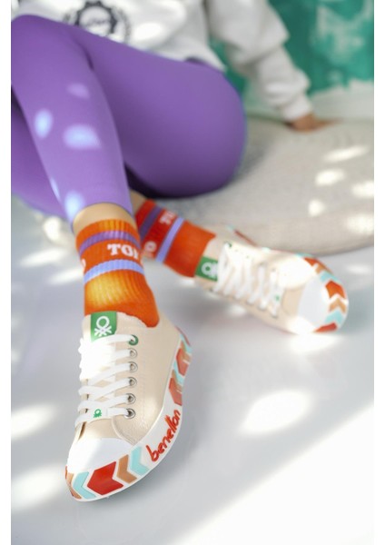 30620 Bej Kısa Kadın Sneakers fiyatları
