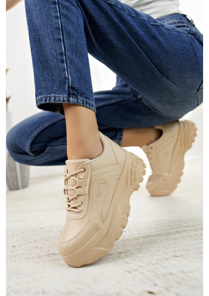 Neyna 190 Bej Kadın Sneakers fırsatları