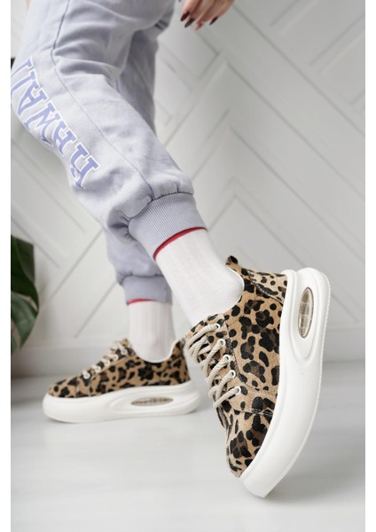 Dvm 5750 Leopar Havalı Taban Kadın Sneakers modelleri