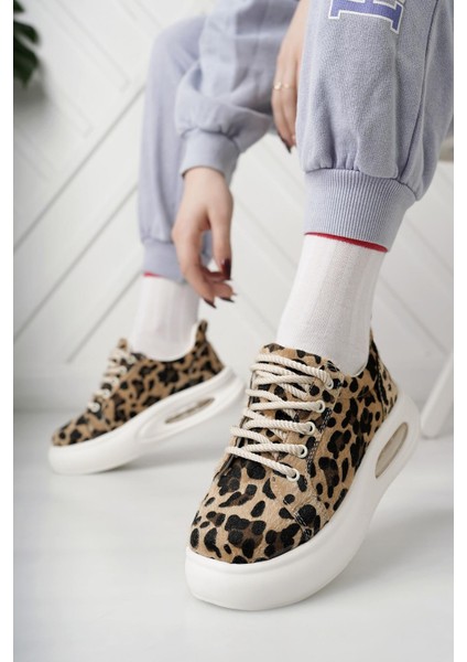 Dvm 5750 Leopar Havalı Taban Kadın Sneakers fırsatları