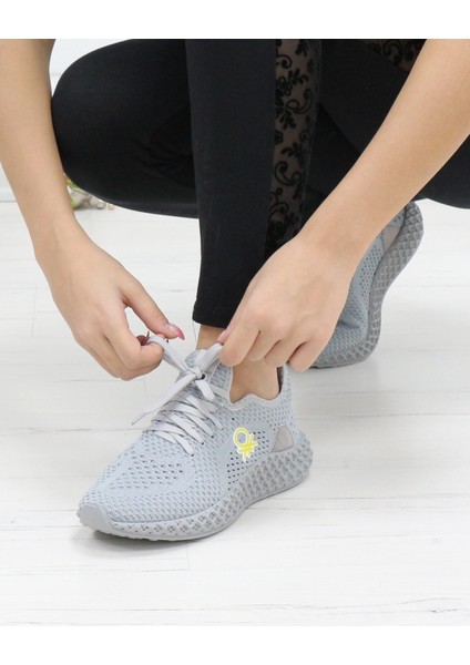 30009 A.gri Triko Örgü Unisex Sneakers