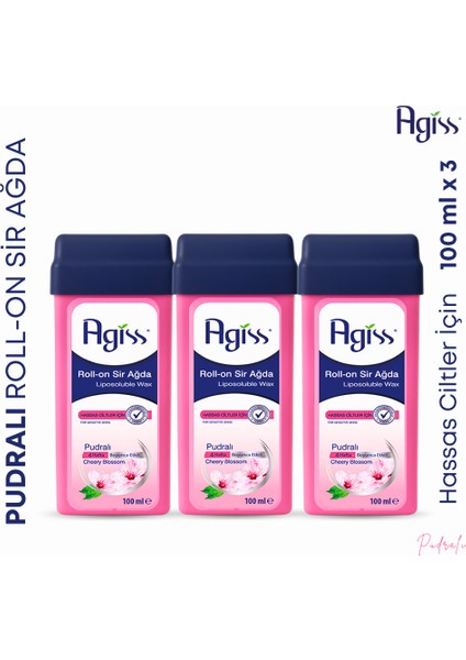 s Rool-On Sir Ağda Pudralı 100 ml 3'lü Set