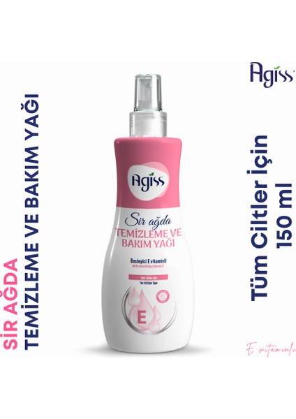 Agiss Sır Ağda Temizleme ve Masaj Yağı 150 ml
