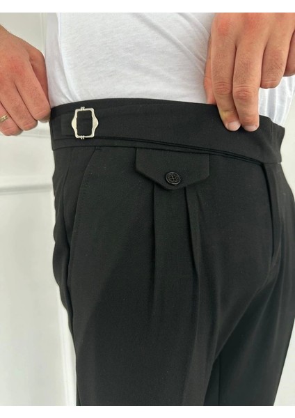 Erkek Bel Toka Detaylı Pileli Old Money Pantolon fiyatları