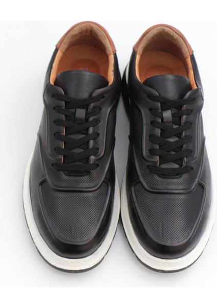 2228 Siyah Hakiki Deri Günlük Erkek Sneakers indirimleri