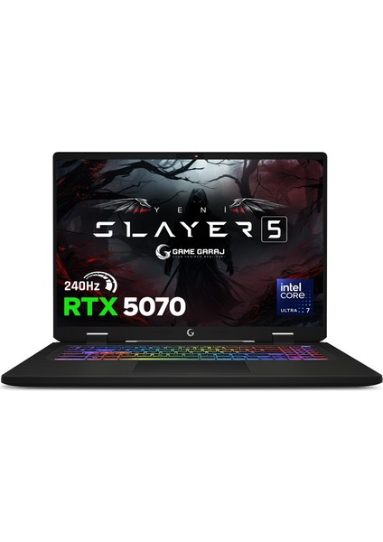 Slayer5 7XL-5070 C3 Intel Ultra 7 255HX 32GB Ram 2tb SSD RTX5070 17" Qhd+ IPS 240Hz Freedos Gaming Laptop fiyatları