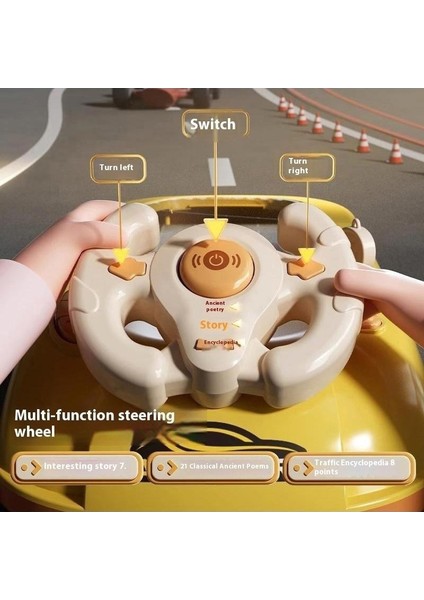 Araba Yarışı Atılım Macera Oyun Makinesi Çocuk Araba Simülasyonu Sürüş Elektrikli Direksiyon Eğitici Oyuncaklar (Yurt Dışından)