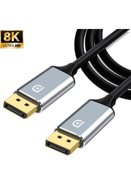 ZR832 Display Port To Display Port 8k 240HZ Görüntü Aktarım Kablosu 1.5 Metre