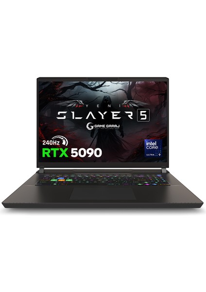 Slayer5 9XL-5090 C3 Intel Ultra 9 275HX 64GB Ram 2tb SSD RTX5090 17" Qhd+ IPS 240Hz LANSMANA ÖZEL Freedos Gaming Laptop