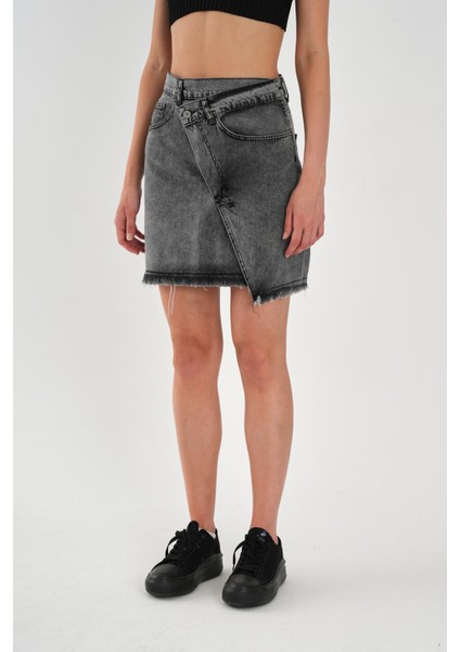 Alexandergardı Özel Koleksiyon Düğmeli Denim Etek modelleri