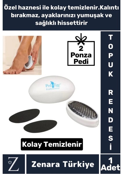 Premium Kolay Temizlenir Ölü Deri Cilt Kaldırma Nasır Temizleme Topuk Rendesi 2 Ponza Pedi