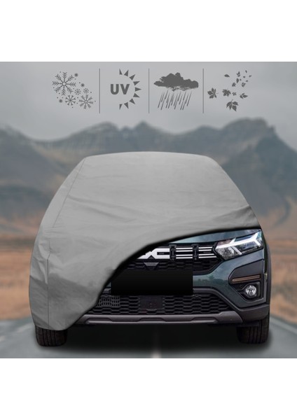 Dacia Sandero Stepway Oto Branda Su Geçirmez Miflonlu Araba Brandası Klipsli Araba Çadırı