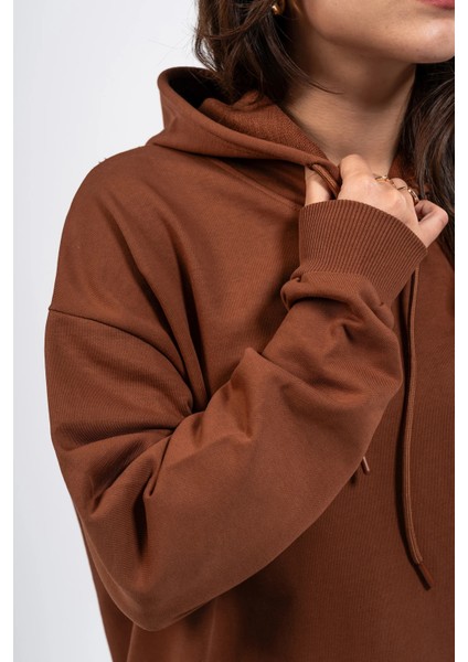 Oversize Göğüste Shocked Baskılı Hoodie indirimleri
