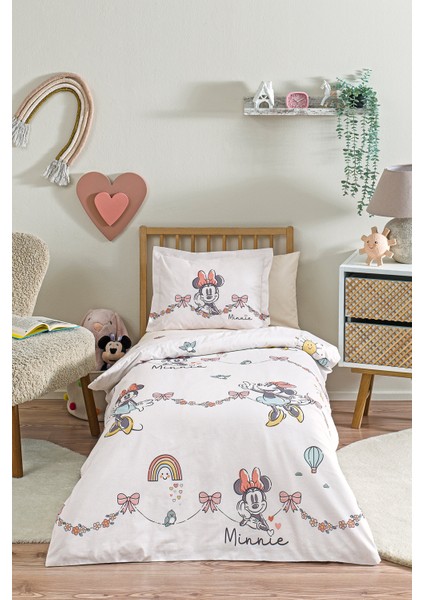 Minnie Mouse Bowties Disney Lisanslı Bebek Nevresim Takımı