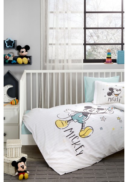 Mickey Mouse Good Night Disney Lisanslı Bebek Nevresim Takımı 0247