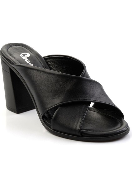 Siyah Leather Kadın Terlik K04040012503 fiyatları