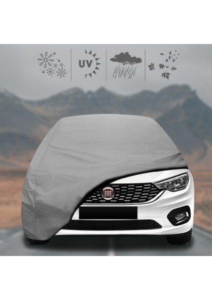 Fiat Egea Sedan (2020 - ) Oto Branda Su Geçirmez Miflonlu Araba Brandası Klipsli Araba Çadırı