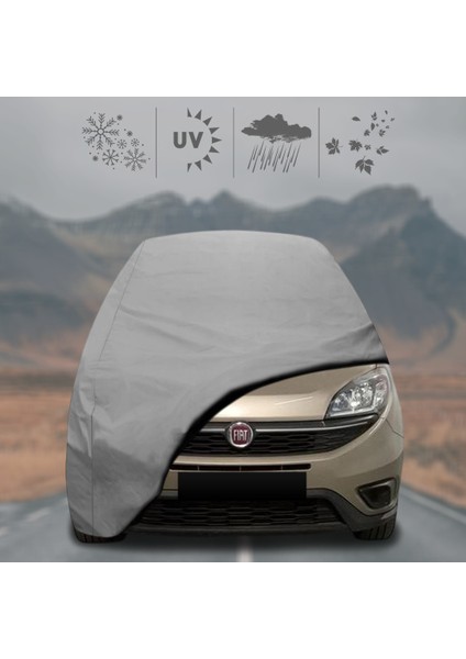 Fiat Doblo Facelift (2015 - ) Oto Branda Su Geçirmez Miflonlu Araba Brandası Klipsli Araba Çadırı