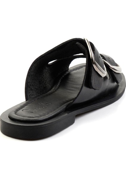 Siyah Leather Kadın Terlik K04826053703 modelleri