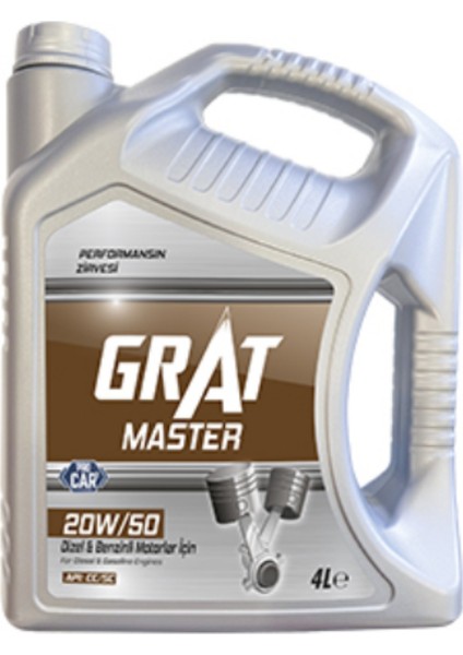 Master 20W-50 Dizel & Benzinli Motor Yağı 4 Litre